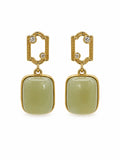 Jade Frame Earrings (#E113)