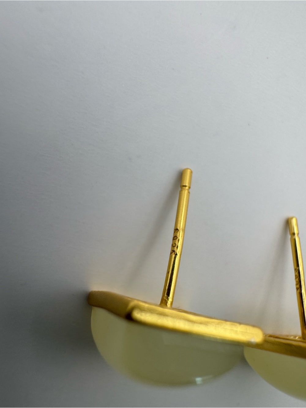 Square Jade Stud Earrings (E101)