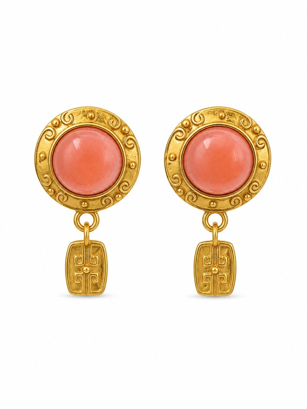 Clover Jade Stud Earrings (E118)