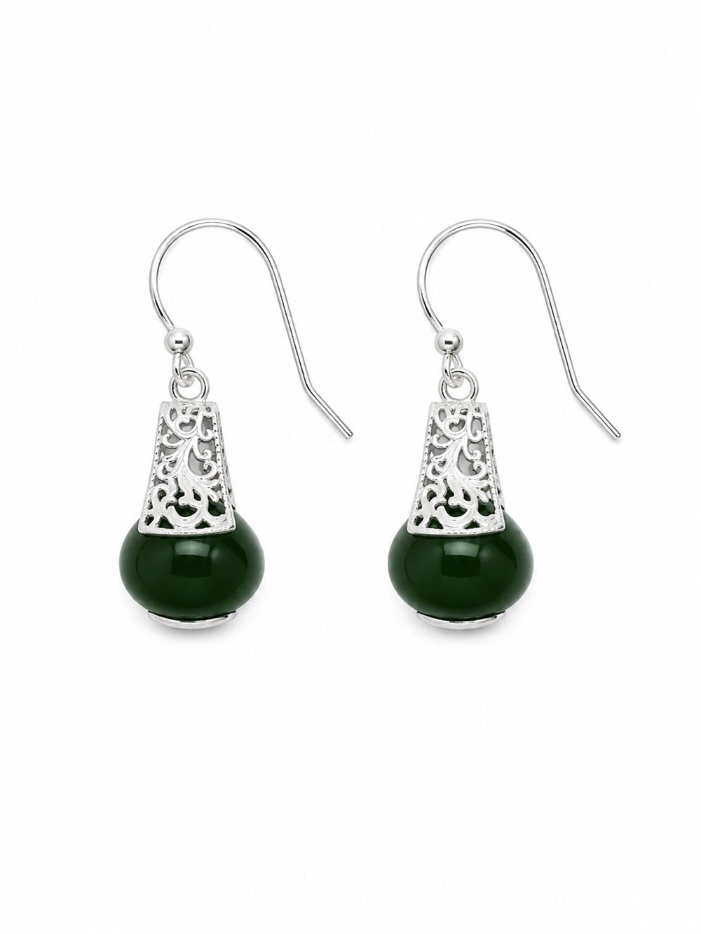 Jade Lace Dangle Earrings (#E93)