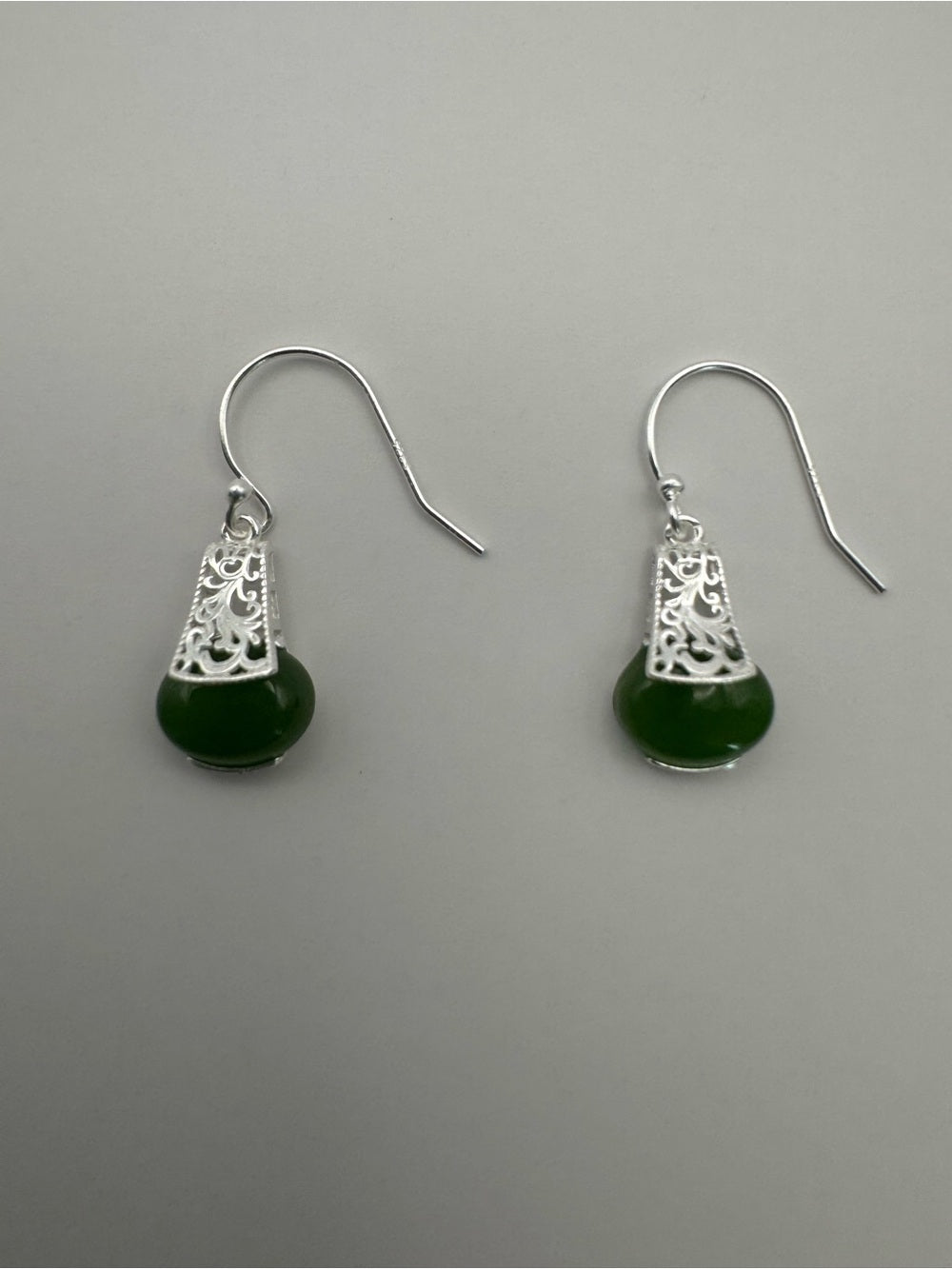 Jade Lace Dangle Earrings (#E93)