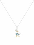 Blue Topaz Duck Pendant (#P109)