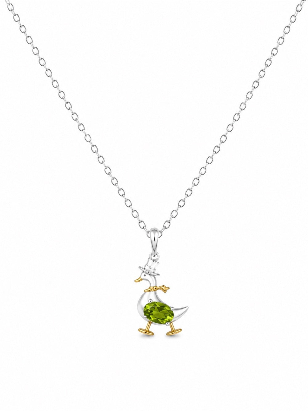 Peridot Duck Pendant (#P109)