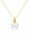 Gold Faceted Orb Pendant (#P59)