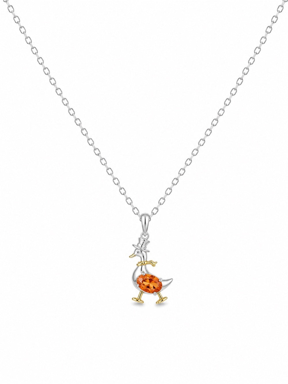 Citrine Duck Pendant (#P109)
