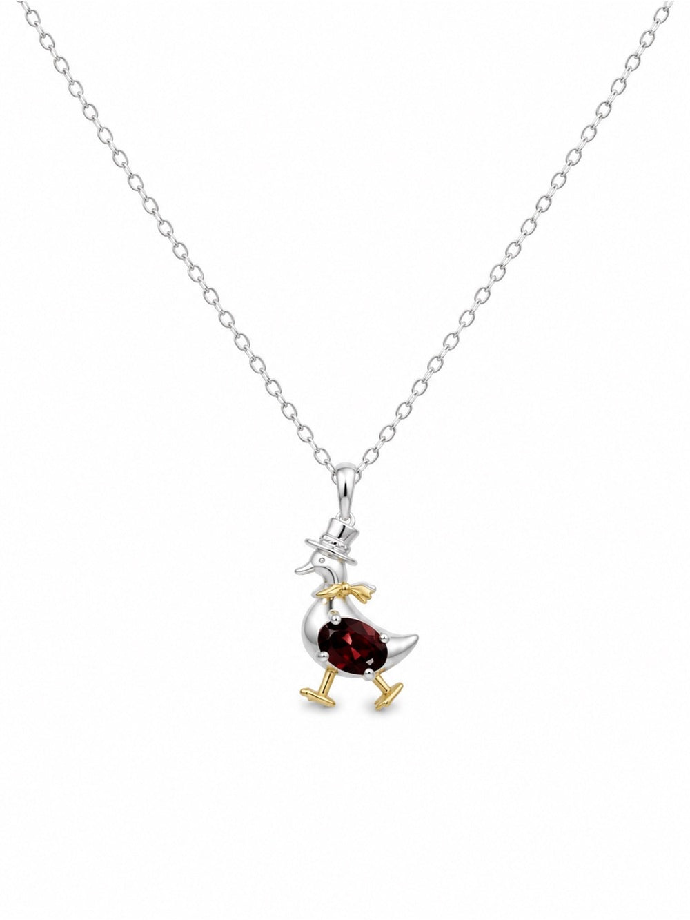 Garnet Duck Pendant (#P109)