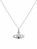 Blue Topaz Spaceship Pendant (#P107)