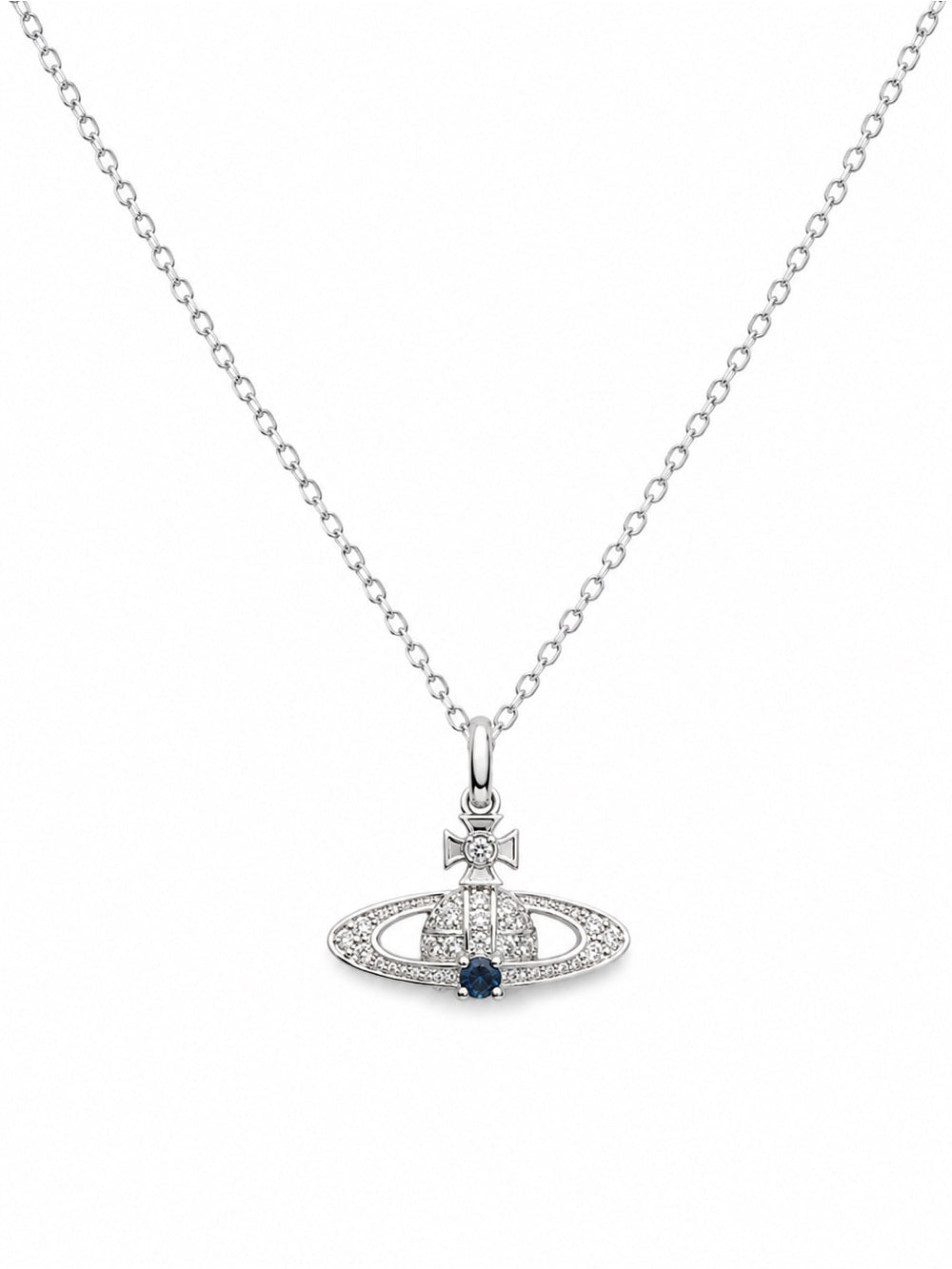 Blue Topaz Spaceship Pendant (#P107)