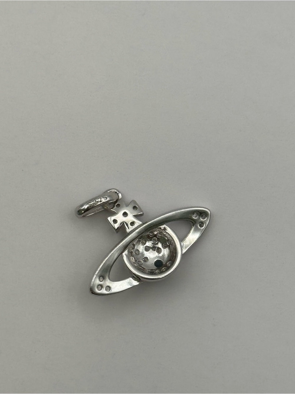 Blue Topaz Spaceship Pendant (#P107)