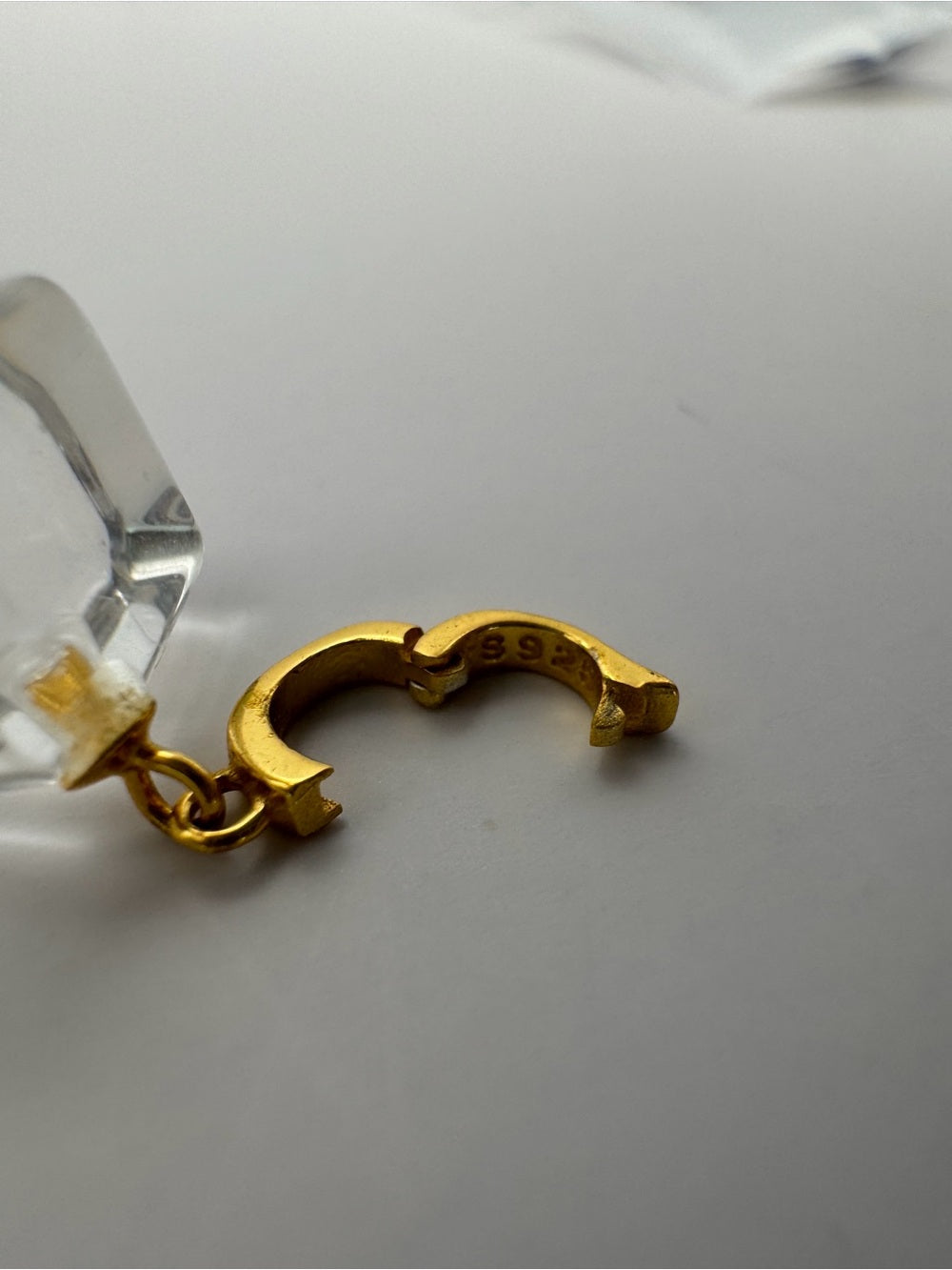 Clear Cube Pendant (#P60)