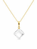 Clear Cube Pendant (#P60)