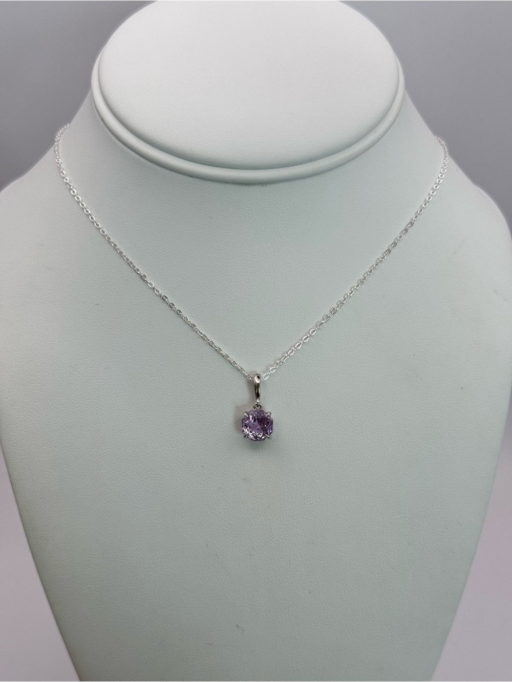 Amethyst Round Pendant (#P108)