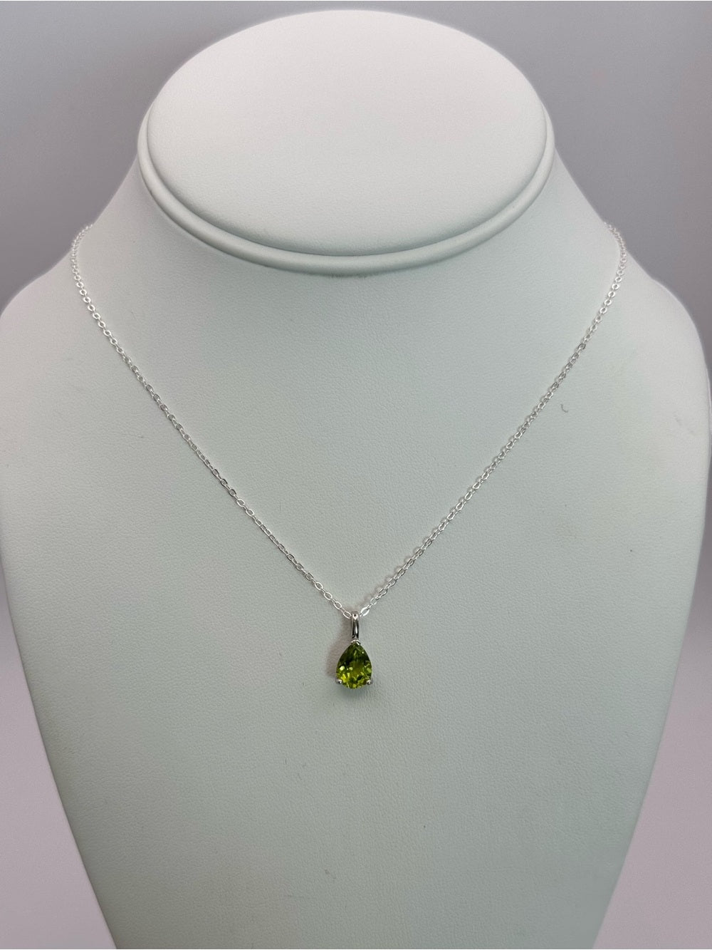 Peridot Teardrop Pendant (#P101)