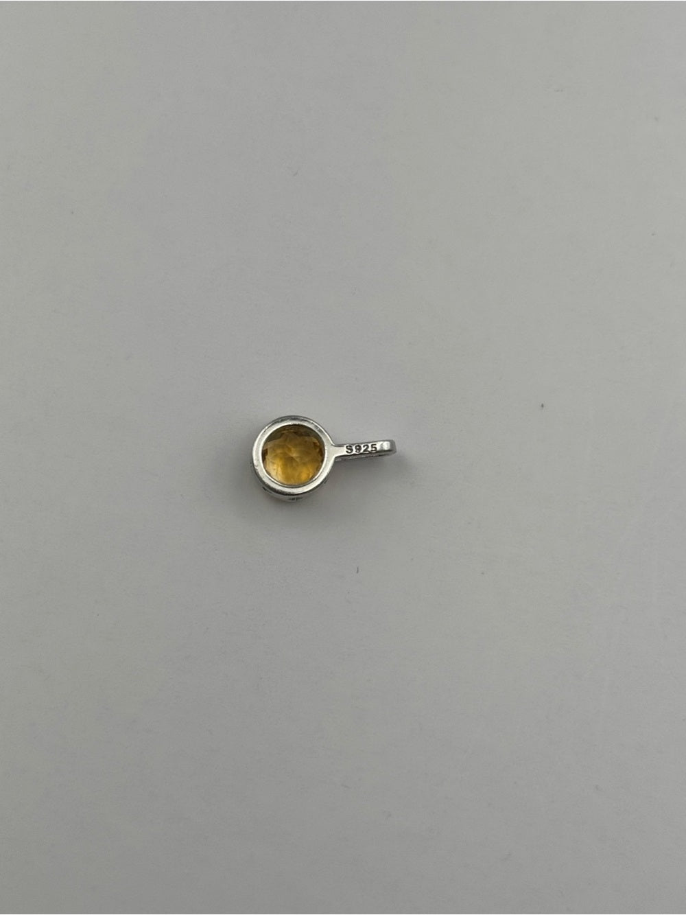 Citrine Round Pendant (#P100)