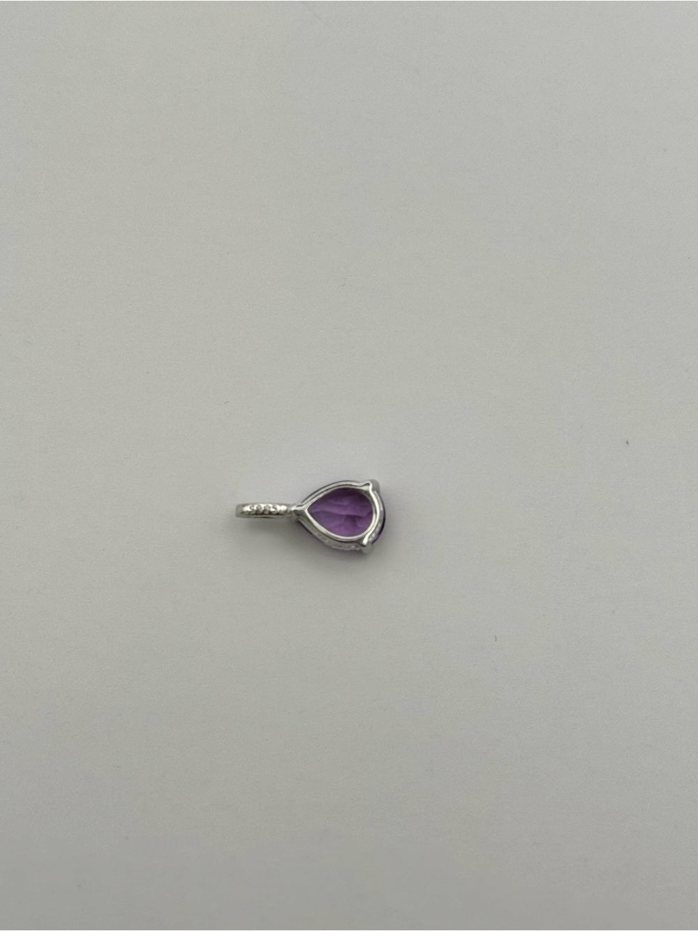 Amethyst Teardrop Pendant (#P105)