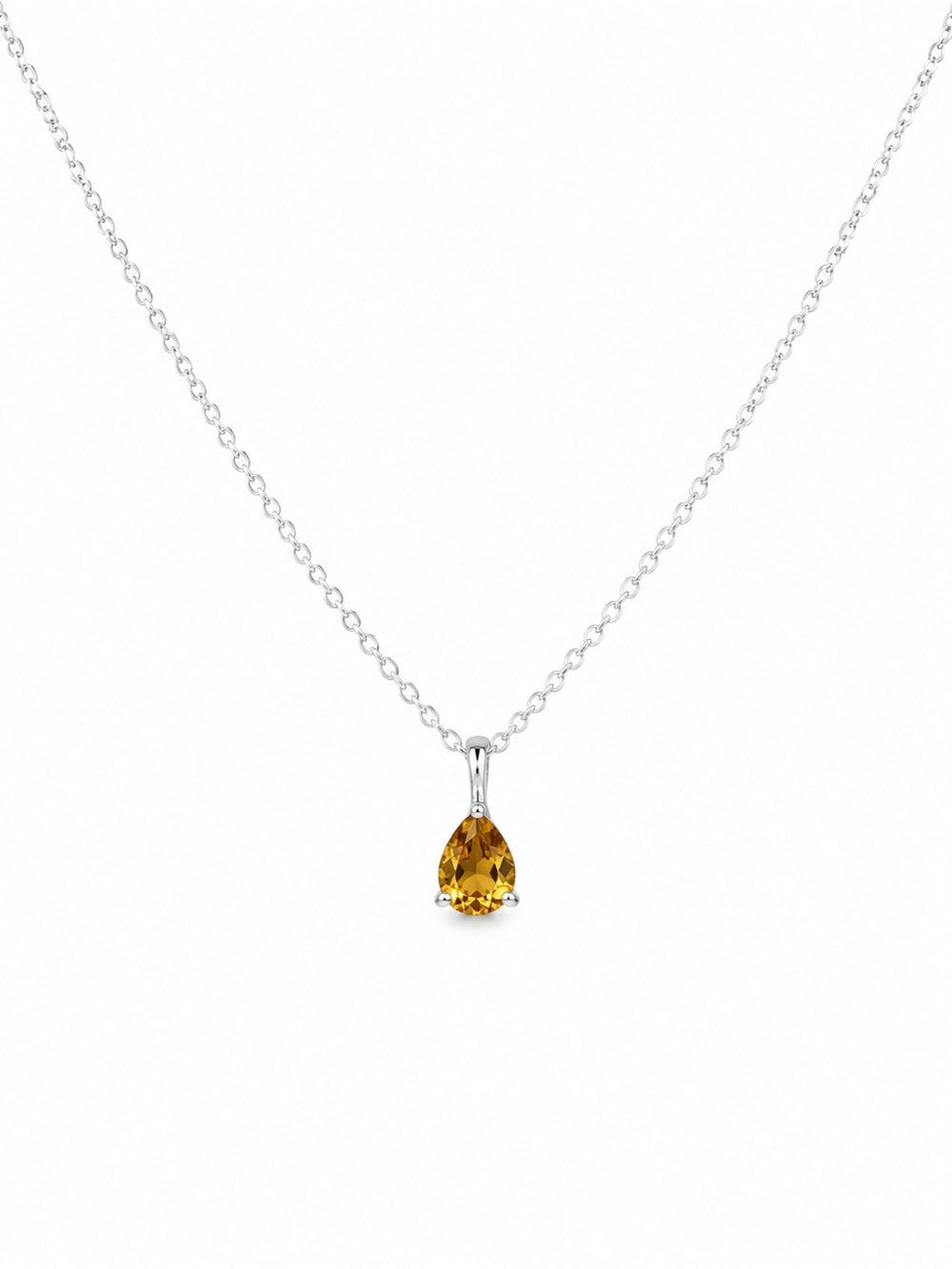 Citrine Teardrop Pendant (#106)