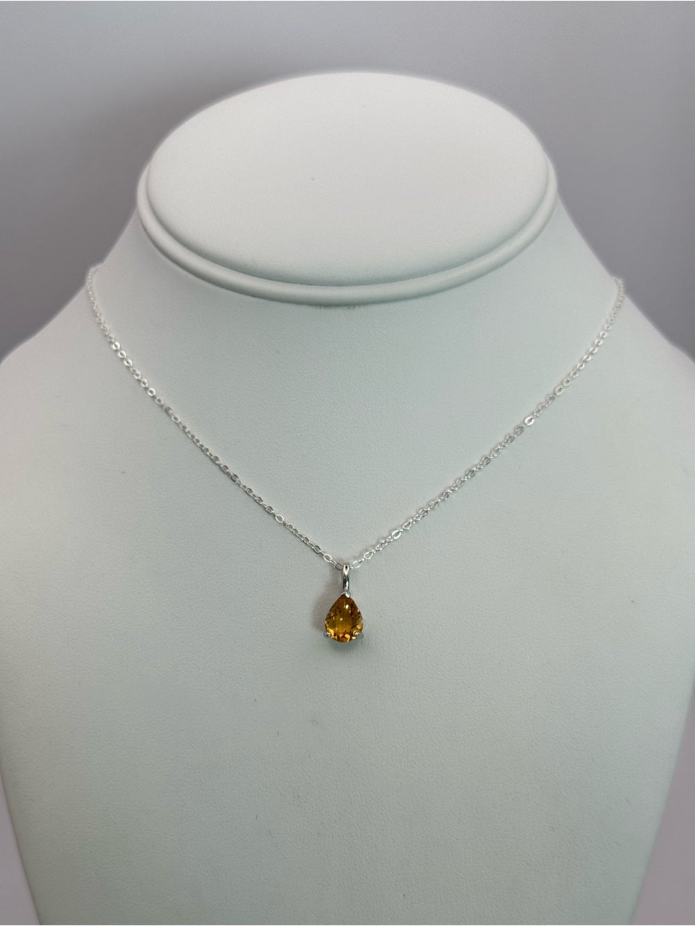 Citrine Teardrop Pendant (#106)