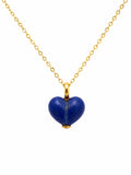 Bubble Lapis Heart Pendant (#P65)