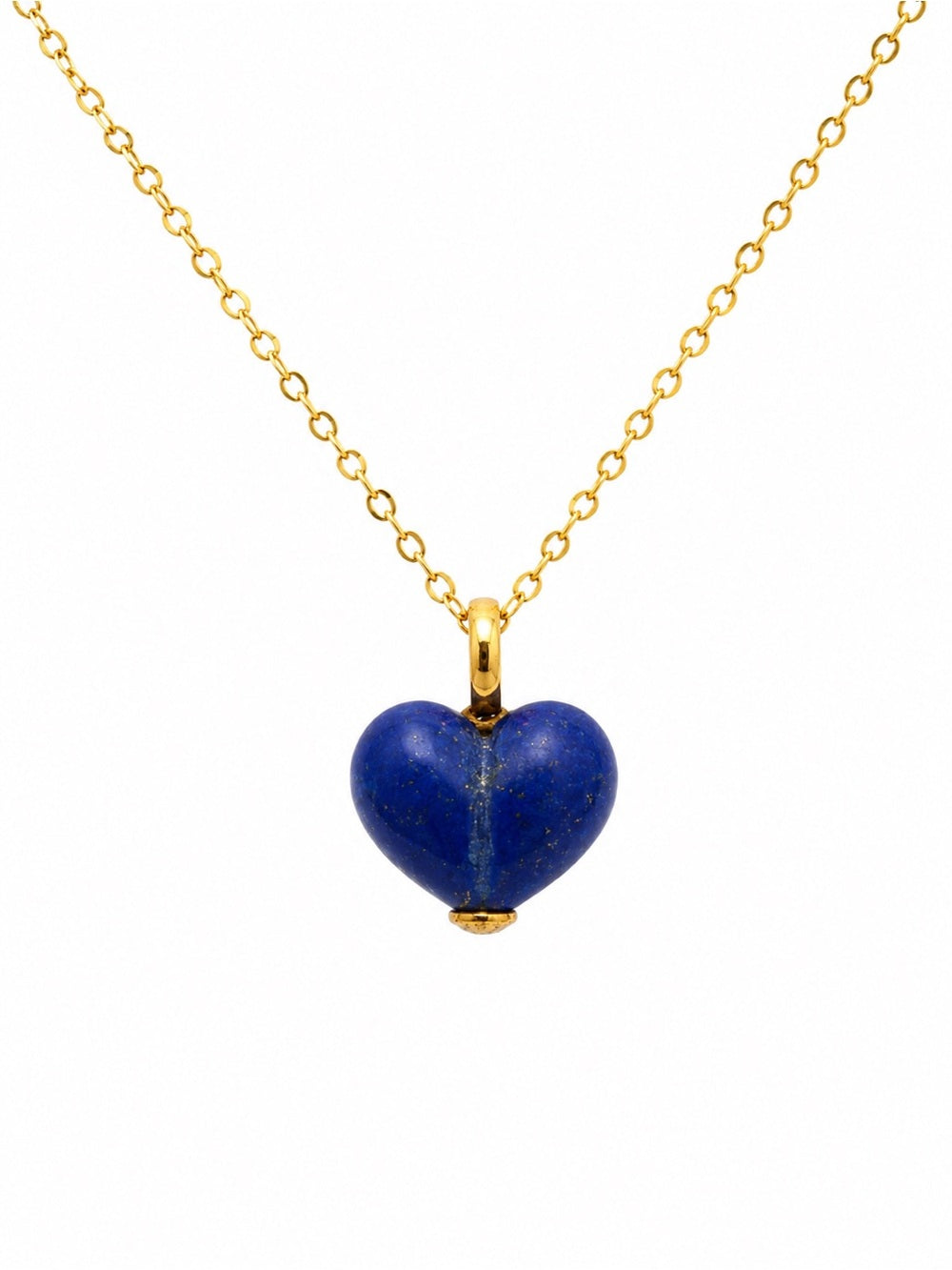 Bubble Lapis Heart Pendant (#P65)