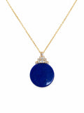Tiara Lapis Circle Pendant (#P73)