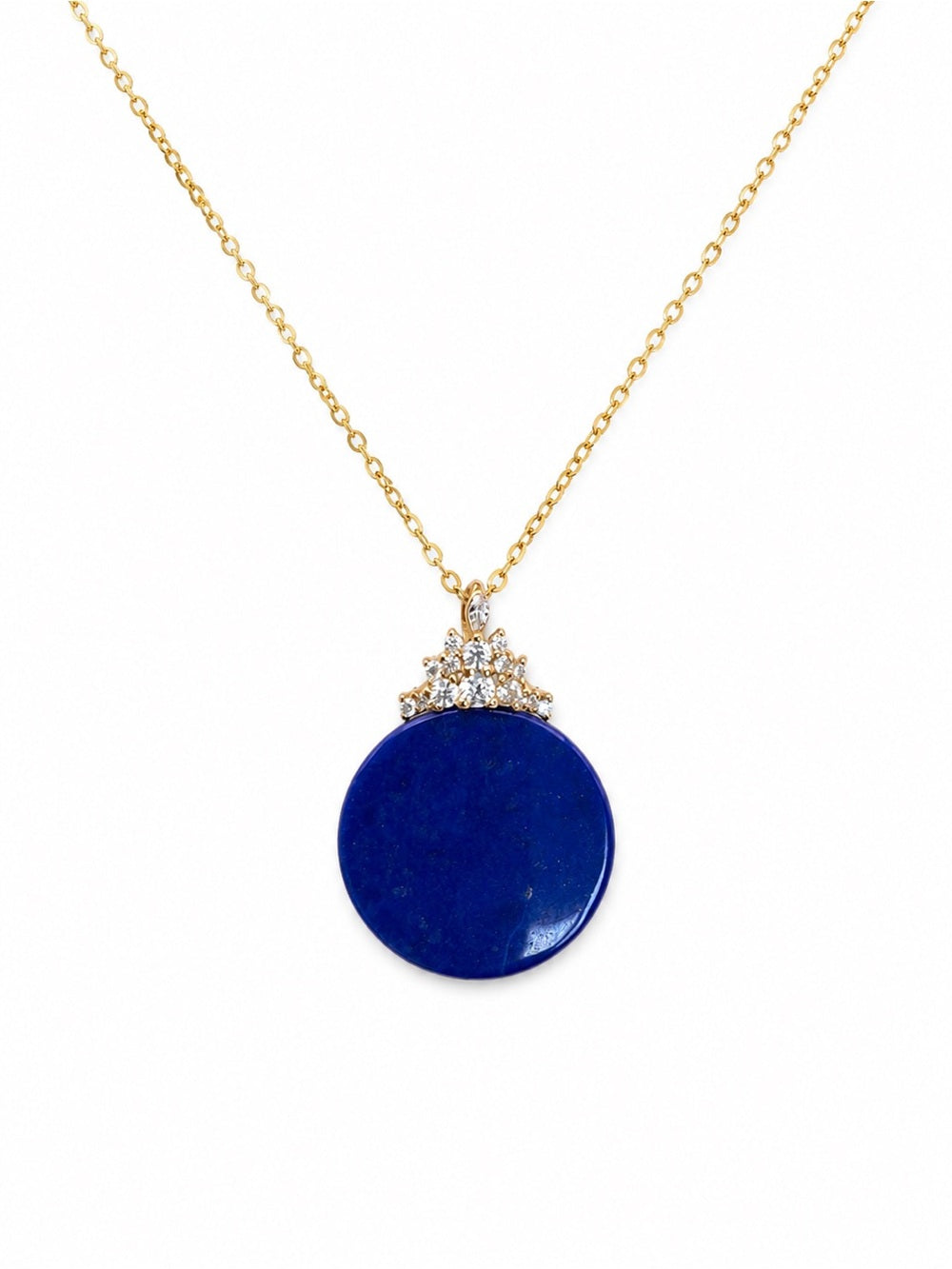 Tiara Lapis Circle Pendant (#P73)