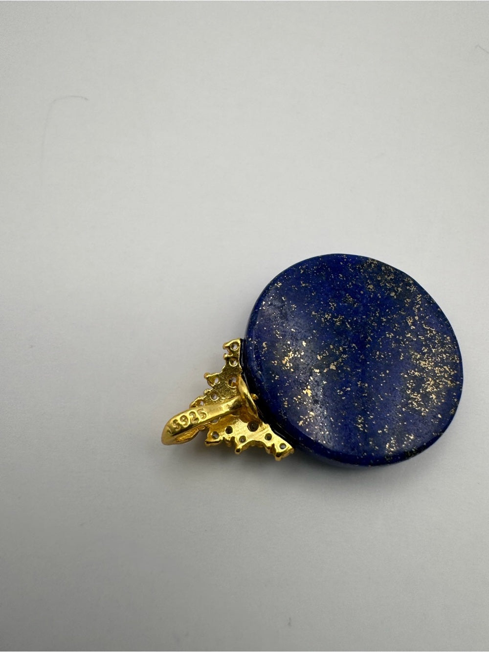 Tiara Lapis Circle Pendant (#P73)