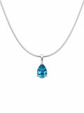 Blue Topaz Teardrop Pendant (#P99)