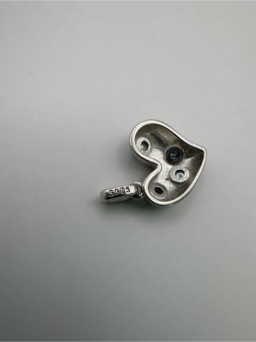 Polka Dot Jade Heart Pendant (#P76)