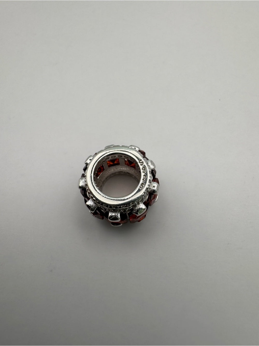 Garnet Wheel Pendant (#P98)