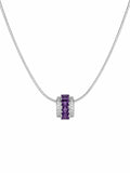Amethyst Barrel Pendant (#P97)