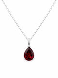 Garnet Mini Teardrop Pendant (#P80)