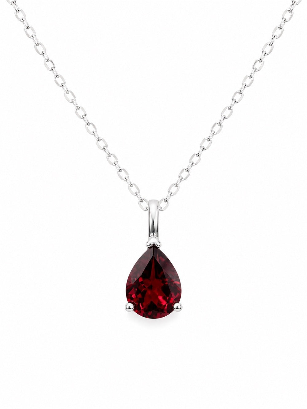 Garnet Mini Teardrop Pendant (#P80)