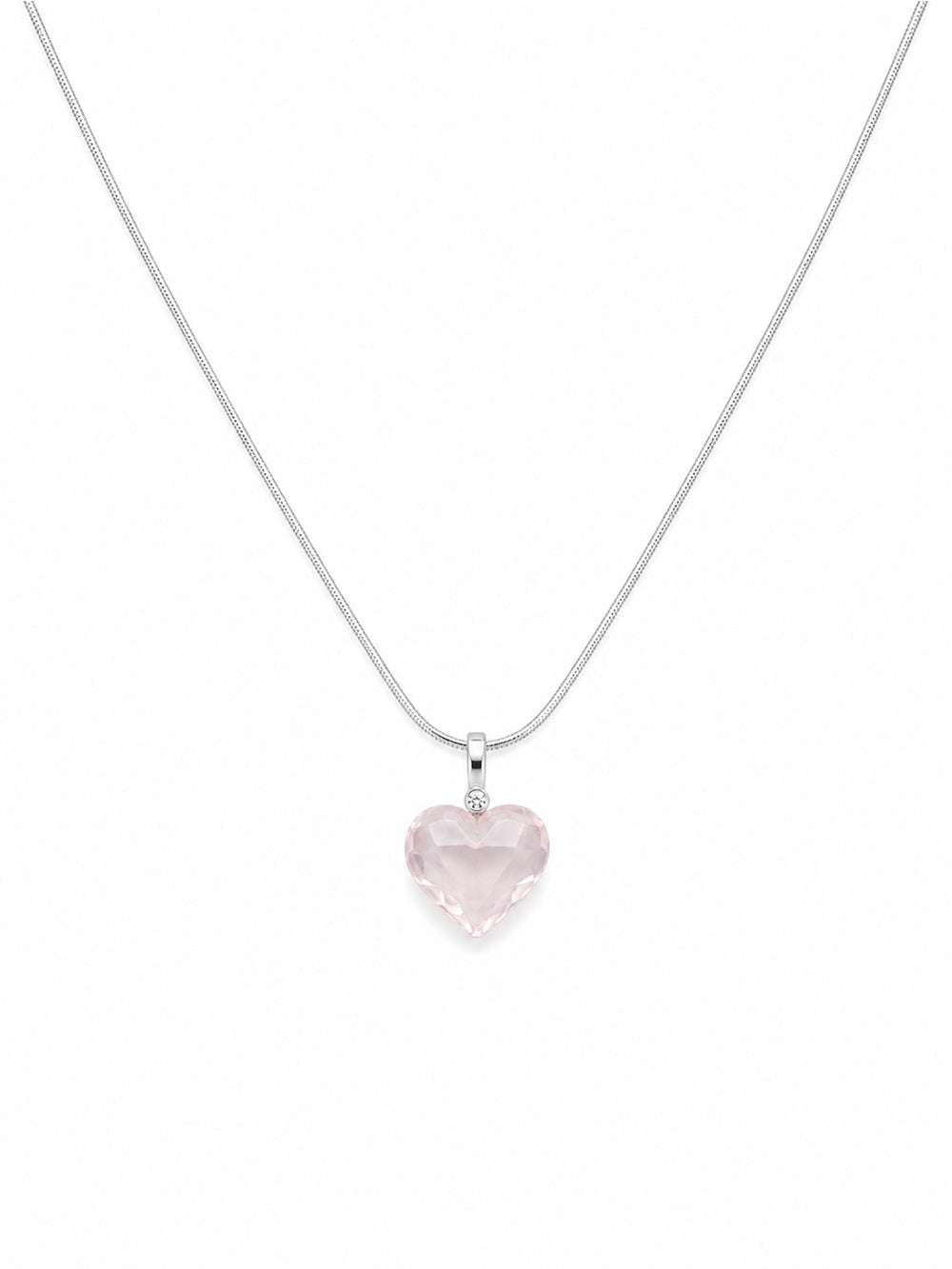 Rose Quartz Heart Pendant (#P96)