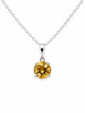 Citrine Round Pendant (#P94)