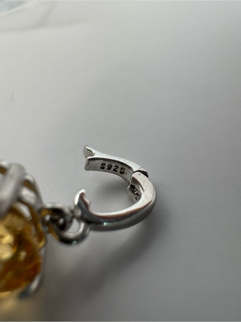 Citrine Round Pendant (#P94)