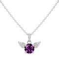 Amethyst Angel Wings Pendant (#P85)