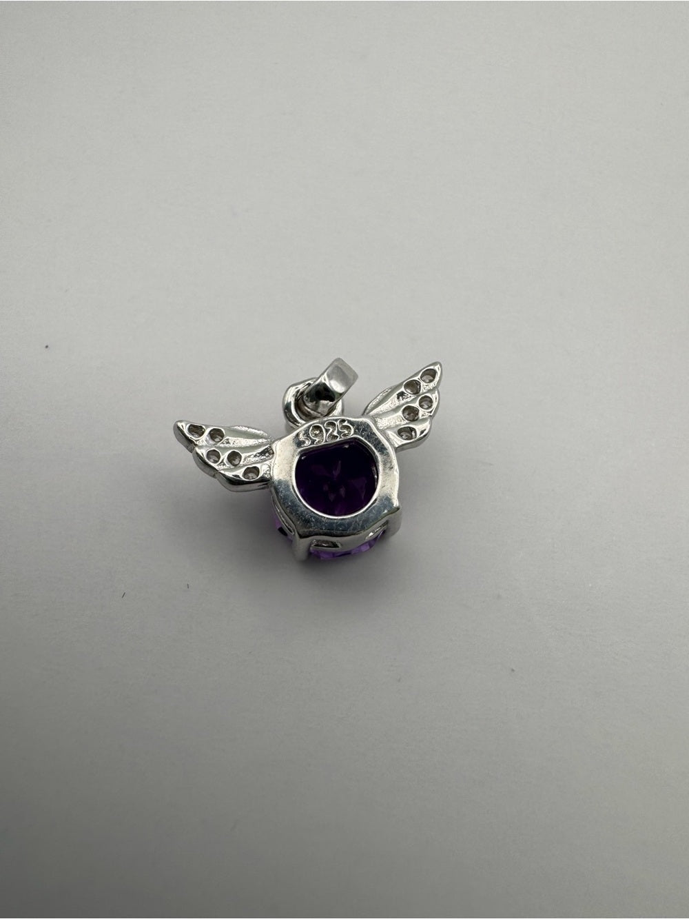 Amethyst Angel Wings Pendant (#P85)