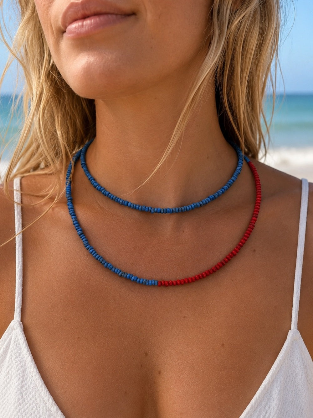 Omo River Beaded Necklace (S925)