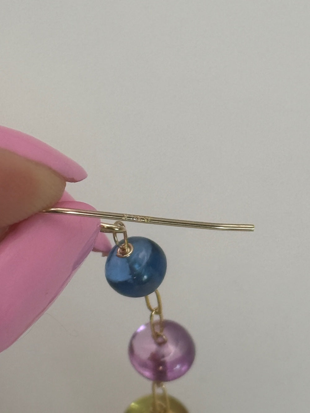 HKB20 Multi-color Sapphire Drop Earrings