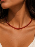 Carnelian Beaded Necklace - Made to Order