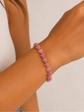 Rhodonite Star Beaded Bracelet/Anklet - Made to Order