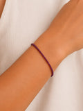 Ruby Mini Beaded Bracelet/Anklet - Made to Order
