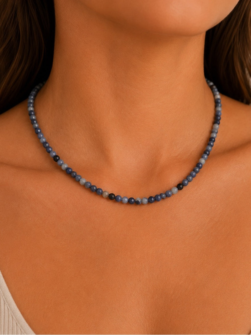 Sodalite Beaded Necklace - Made to Order