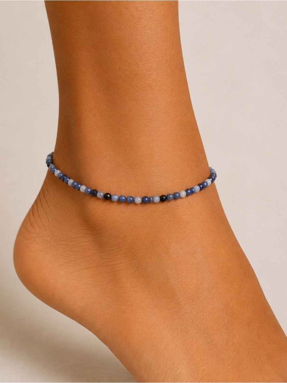 Sodalite Beaded Bracelet/Anklet - Made to Order