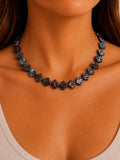 Freshwater Pearl Square Beaded Necklace - Made to Order