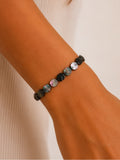 Black Shell Disk Beaded Bracelet/Anklet - Made to Order