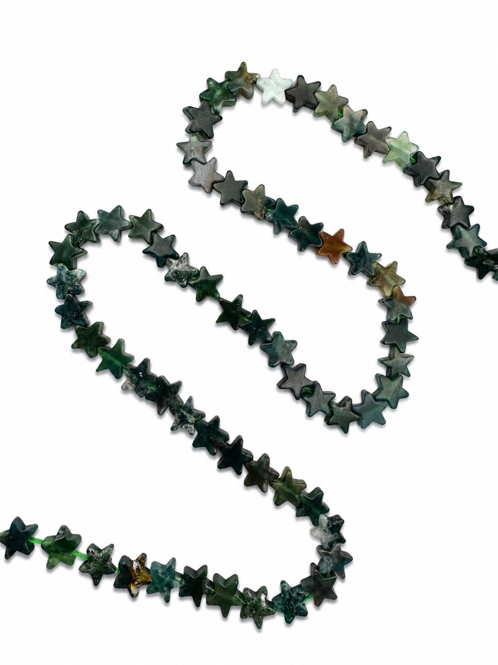 Indian Agate Star Beaded Necklace - Made to Order