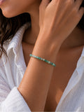 Emerald Beaded Bracelet/Anklet - Made to Order