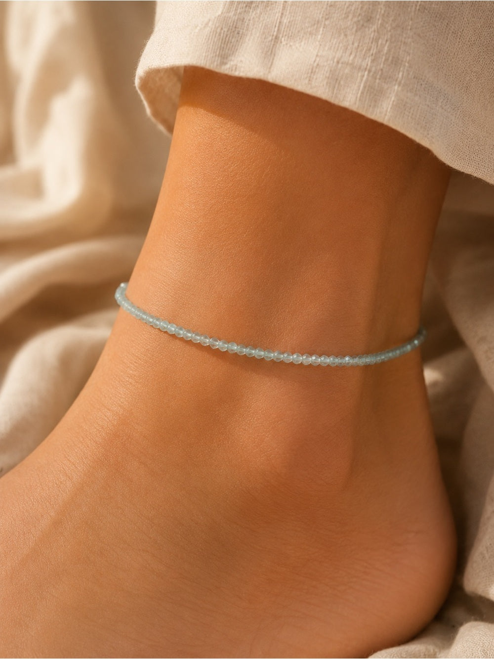Aquamarine Beaded Jewelry - Made to Order