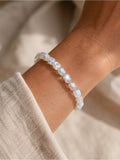 Rainbow Moonstone Faceted Beaded Bracelet | Custom Made To Order